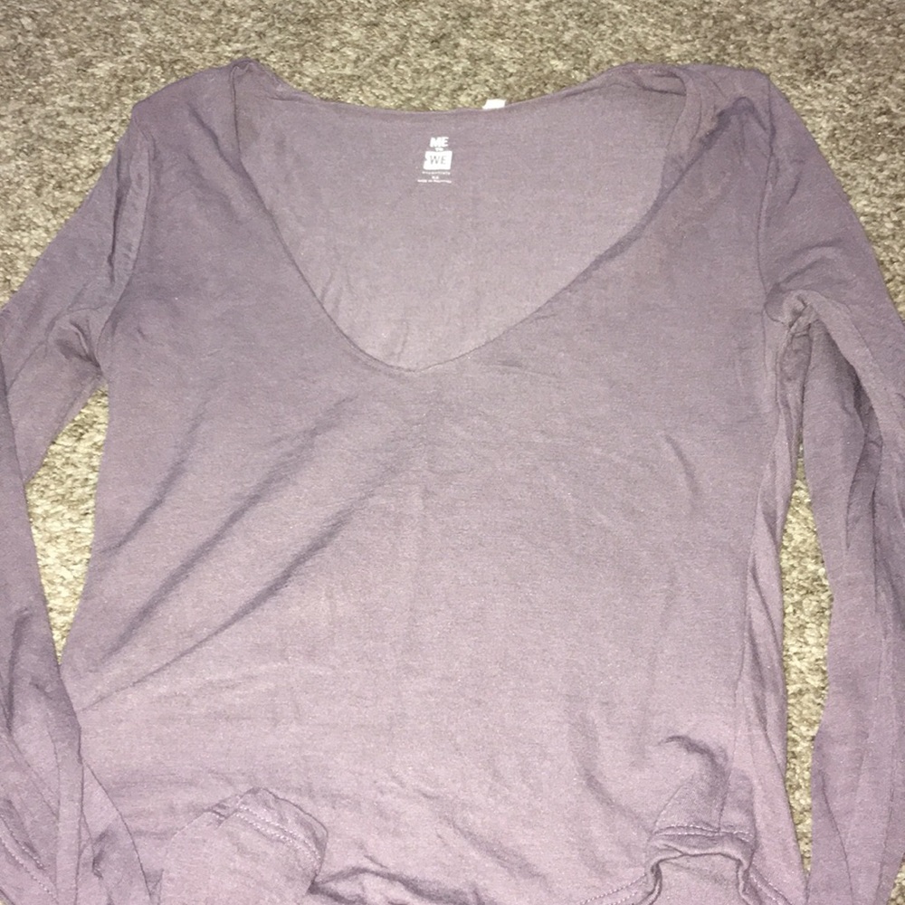 Purple long sleeve Me to We